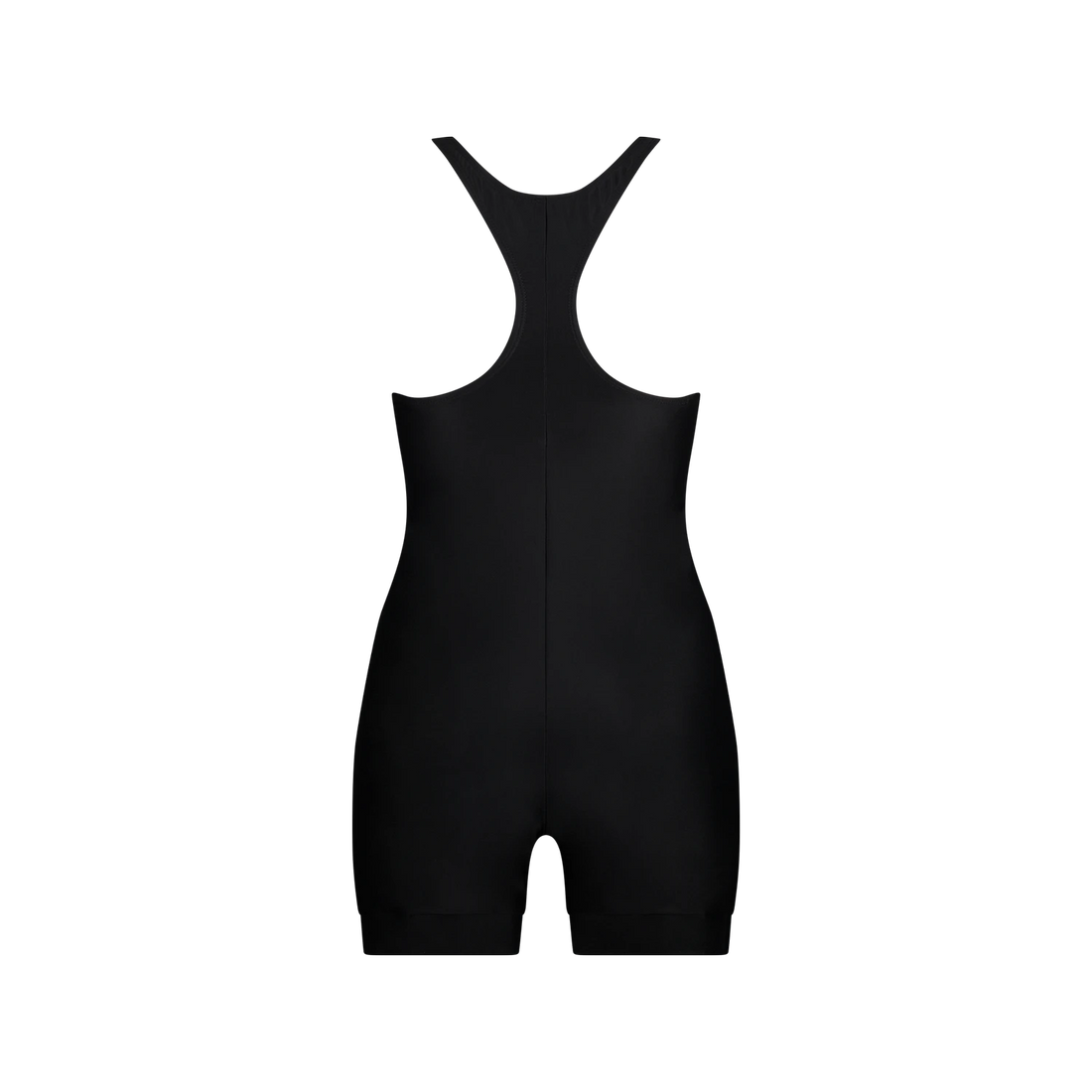 One Piece Swimsuit Boyleg Cut - Black