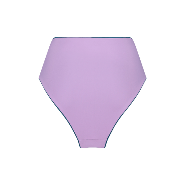 High Waist Bottom Reversible ― Teal / Purple - WALLIEN