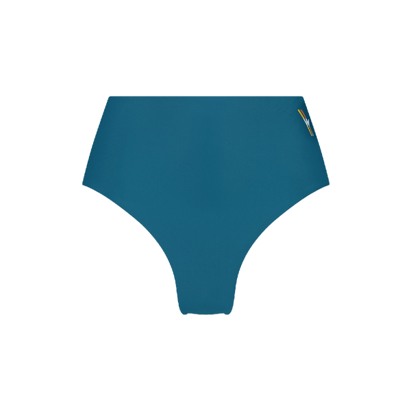 High Waist Bottom Reversible ― Teal / Purple - WALLIEN