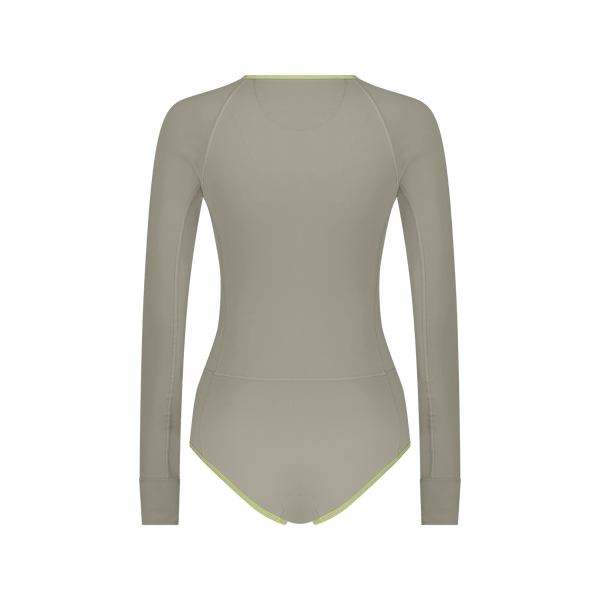 ONE PIECE SWIMSUIT LONGSLEEVE - Moon - WALLIEN