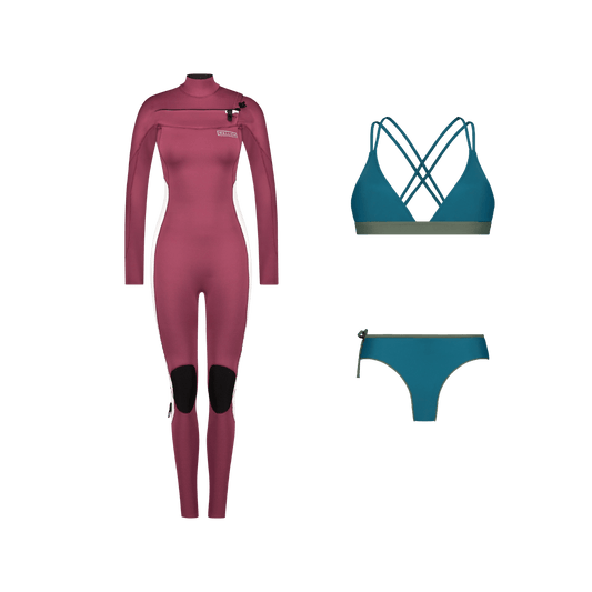 Wetsuit 3/2 - Eternal Ruby + Bikini Set - WALLIEN